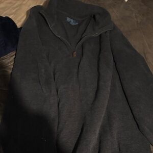 Polo Ralph Lauren Men's Dark Gray Zip-Up Sweater